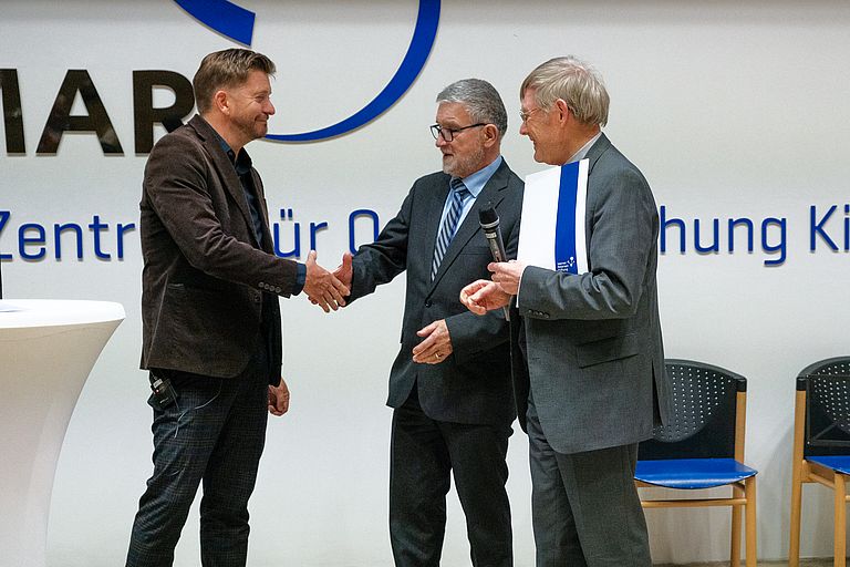 Professor Dr. Oliver Nebel, Dr. h.c. Klaus-Jürgen Wichmann und Dr. Christian Zöllner
