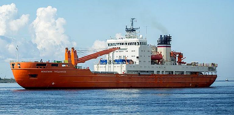 Das russische Forschungsschiff Akademik Tryoshnikov. Quelle: Vladimir Ivanov.