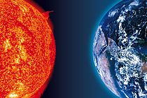 Das Wechselspiel zwischen der Sonne und dem Klima auf der Erde ist Thema während der SCC2015. Montage: GEOMAR