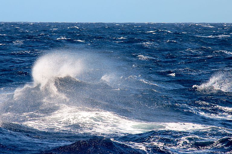 Waves in the North Atlantic. Photo: Arne Körtzinger/GEOMAR