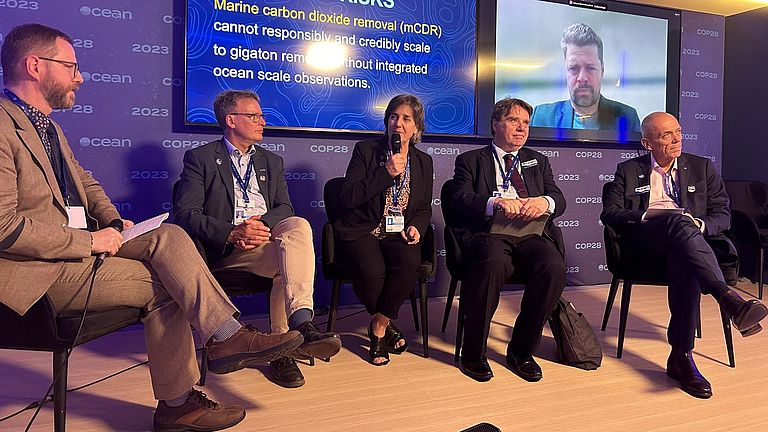 The North Atlantic Carbon Observatory event at the COP28 Ocean Pavilion. Photo: private