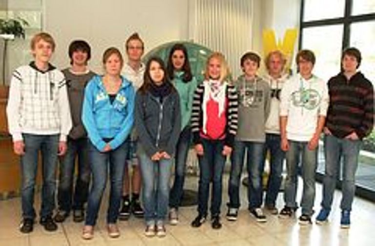 Das "Jungforscherteam" am IFM-GEOMAR. Foto: I. Oelrichs, IFM-GEOMAR.