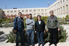 Hussam Malassa, Mahmoud AlKhatib, Ana Kolevica and Mutaz AlQutob at AlQuds University