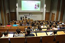 The participants in the GEOMAR lecture hall. Photo: J. Dengg/GEOMAR