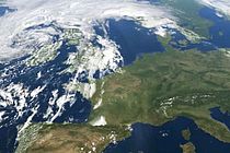 A picture of Europe as seen from space