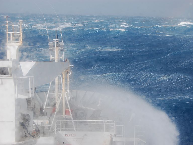  Das französische Forschungsschiff MARION DUFRESNE II im Ozean südwestlich von Afrika während einer Forschungsreise unter der Leitung von Professor Dr. Sabrina Speich. Foto: Sabrina Speich, LMD und ENS.