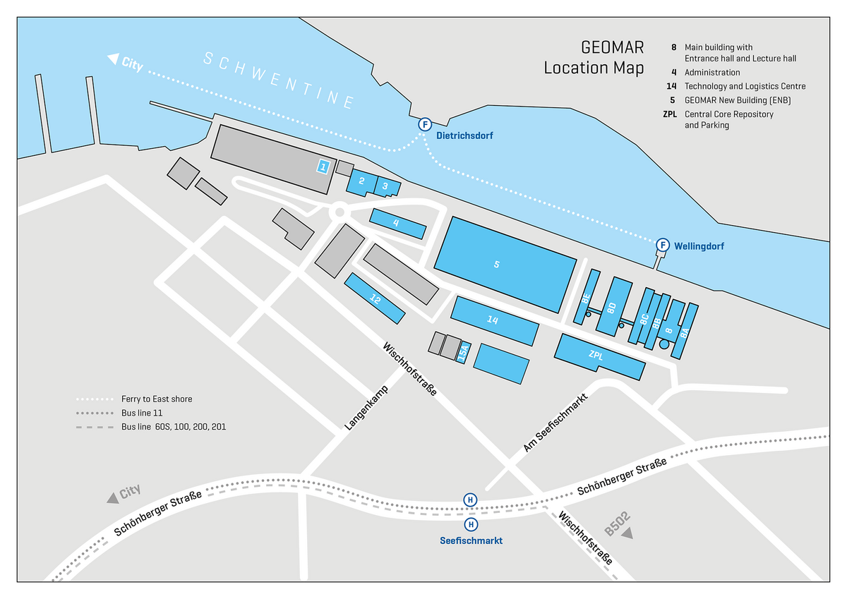GEOMAR location map