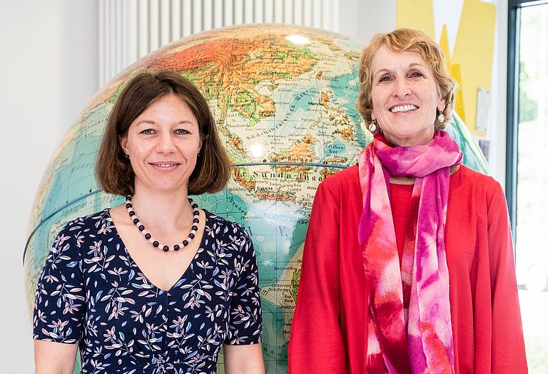 Vorsitzende des GEOMAR Women’s Executive Board (WEB) Prof. Dr. Katja Matthes und Prof. Dr. Susan Lozier. Foto: Sarah Kaehlert, GEOMAR.