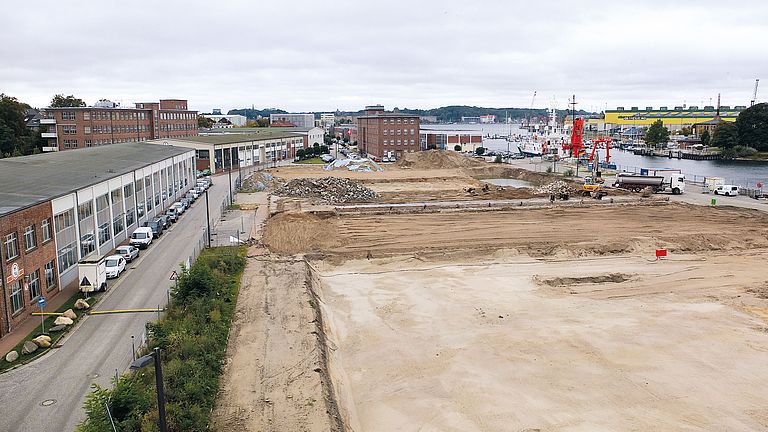 The construction site for the ENB in October 2016. 