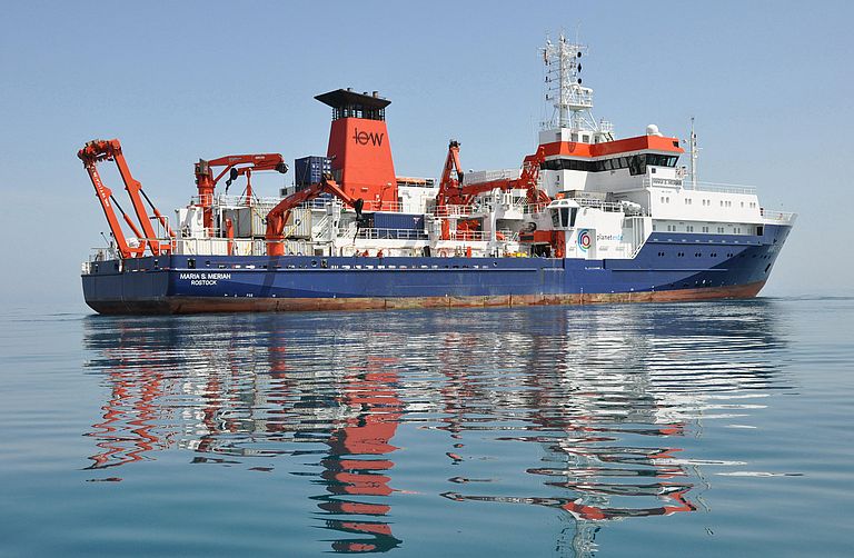 Research vessel Maria S. Merian. Photo: K. Hissmann, GEOMAR.