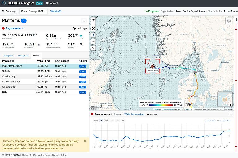 Screenshot Beluga Navigator