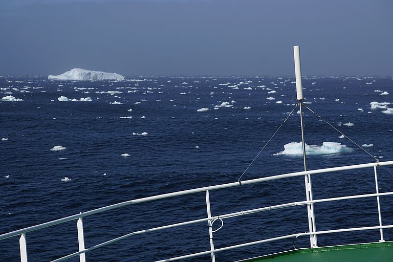 The Irminger Sea seen from the research vessel MARIA S. MERIAN. It is one of the few regions in the world where deep convection occurs. The process is a key component global ocean circulation system. Photo: Arne Bendinger / GEOMAR