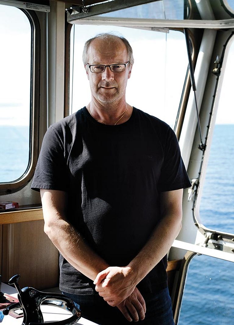 Jan - Peter Lass, Kapitän des Forschungsschiffs ALKOR. Foto: Sirin Schulz, GEOMAR