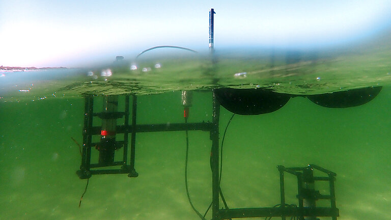 n situ Messungen mit einem Über/Unterwasser-Spektroradiometer (Ramses) 