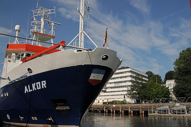 Zusätzliche Daten lieferten Monitoring- und Ausbildungsfahrten mit dem Forschungsschiff ALKOR in der Ostsee. Foto: Maike Nicolai/GEOMAR (CC BY 4.0)