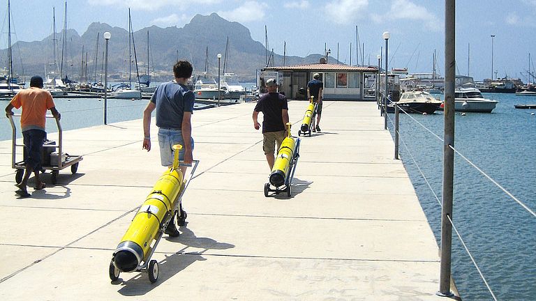 Underwater gliders are also used for autonomous measurements.