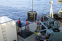 Mobile winch and cable owned by the U.S. GEOTRACES-programme. Similar devices are used on cruise M121.  Photo: Gregory Cutter, Old Dominion University, Norfolk (USA).