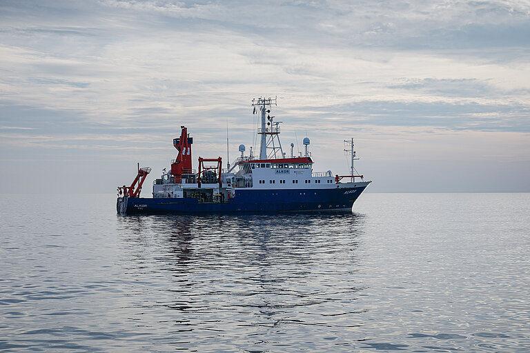 Forschungsschiff ALKOR auf der Ostsee 
