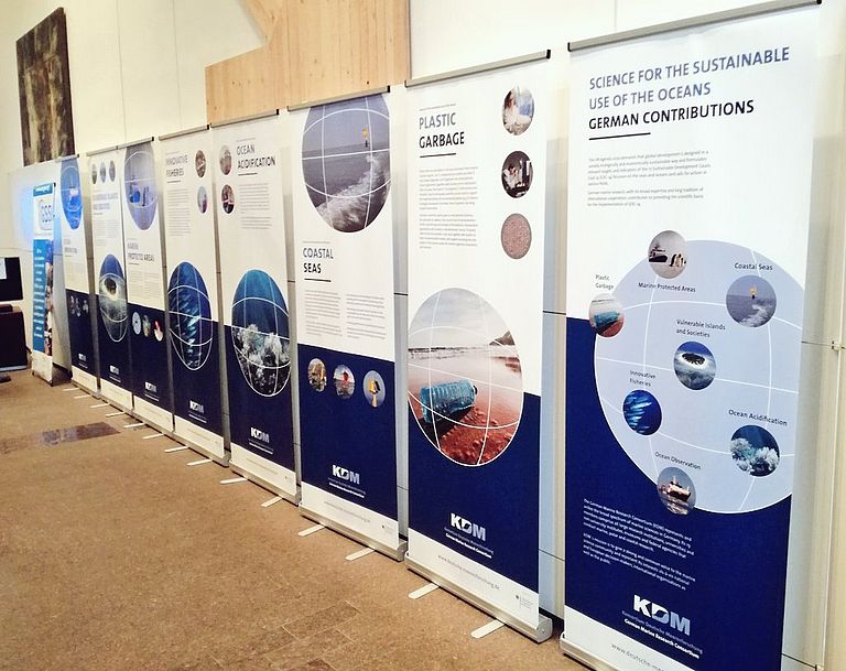 Auch das Konsortium Deutsche Meeresforschung präsentierte sich in New York. Foto: KDM