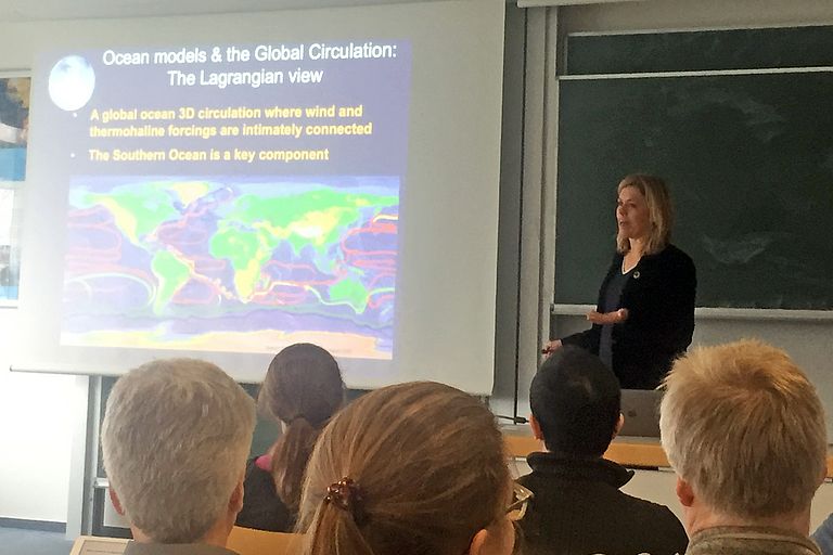 Prof. Dr. Sabrina Speich held the 26. Marie-Tharp Lecture at GEOMAR. Photo: Anja Engel/GEOMAR