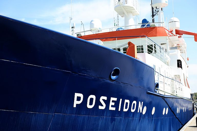 The expedition POS519 leads the researchers with the German research vessel POSEIDON from Las Palmas (Spain) to the coast of Mauritania. Photo: Jan Steffen/GEOMAR