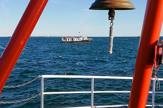 [Translate to English:] FS LUDWIG PRANDTL vom HZG in der Nordsee während der MOSES-Kampagne "Elbe 2020". Foto: Felix Geißler/GEOMAR