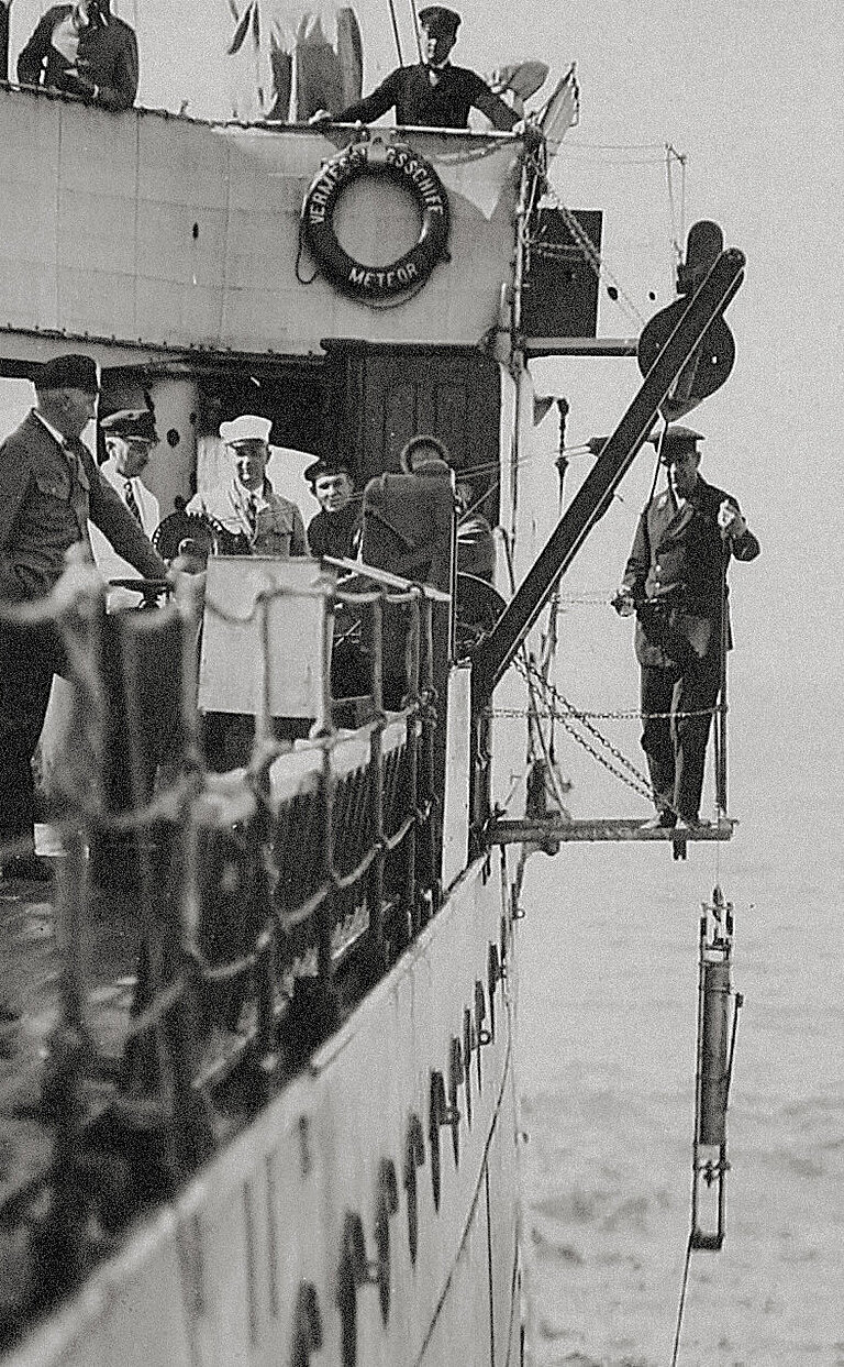 Large four-litre water sampler.
