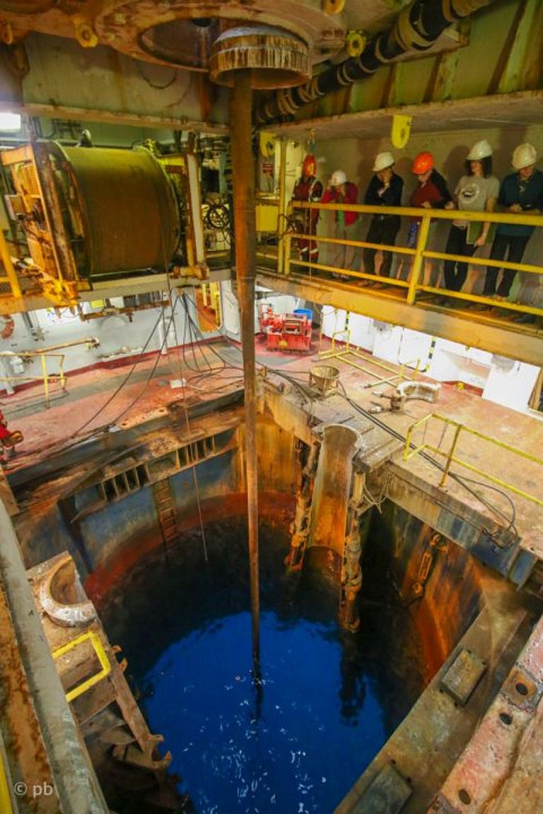 Weitere Ansicht des Moonpools der JR. Foto: Philipp Brandl/GEOMAR