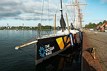 Racing yacht Ambersail II at Tiessenkai in Kiel. Photo: Jan Steffen, GEOMAR.
