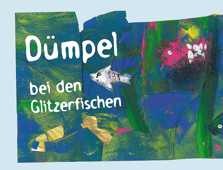 Dümpel bei den Glitzerfischen. Grafik: S. Ebel-Urbanyi.