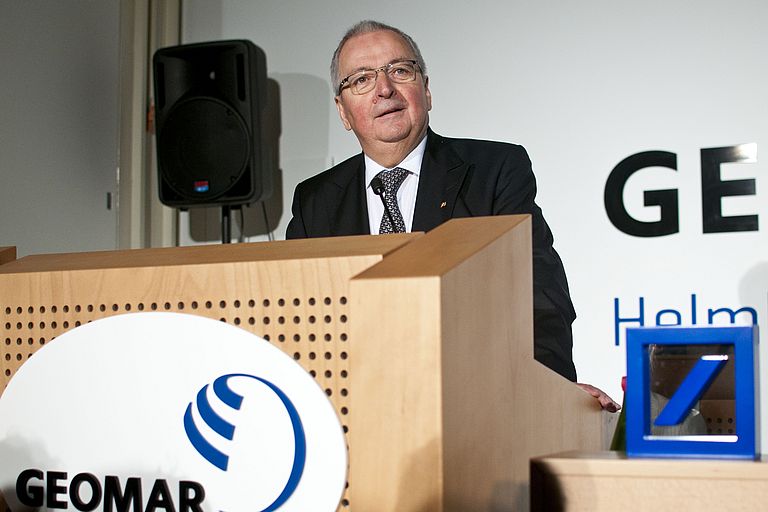 Prof. Dr. Klaus Töpfer. Photo: J. Steffen, GEOMAR