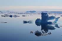 Schmelzendes Eis vor Grönland. Foto: R. Spielhagen.