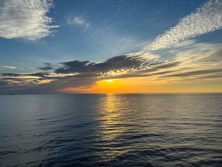 Sunset over the Mediterranean Sea