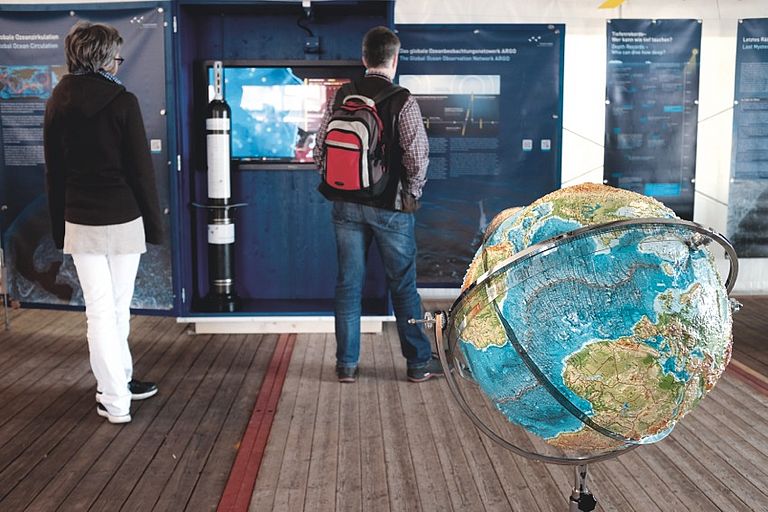 Die Ausstellung „Unsere Ozeane - Deine Zukunft". Foto: J. Steffen, GEOMAR