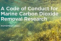 Cover "A Code of Conduct for Marine Carbon Dioxide Removal Research (Ausschnitt)