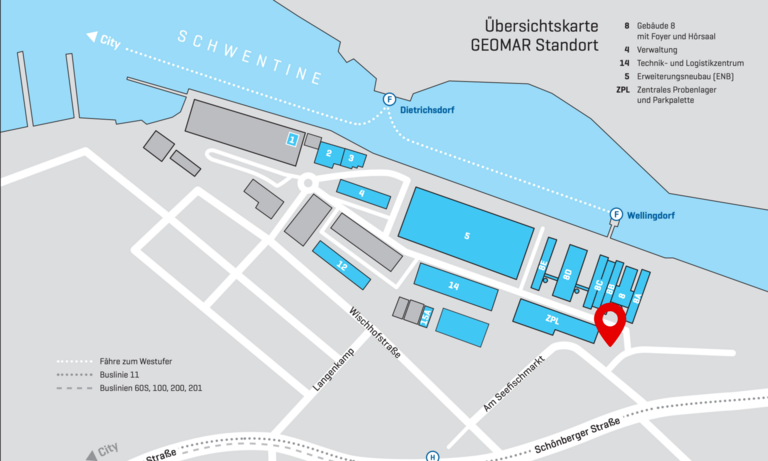 Map for Donations in Kiel