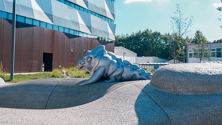 Abbildung des "Kunst am Bau"-Kunstwerks am GEOMAR