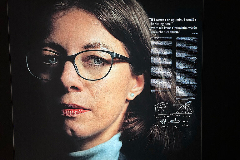 Katja Matthes Portrait Breaking the Surface