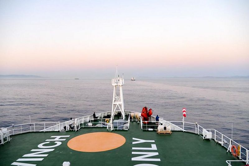 RV SONNE in Strait of GibraltarStraße. Photo: Thore Sager/GEOMAR