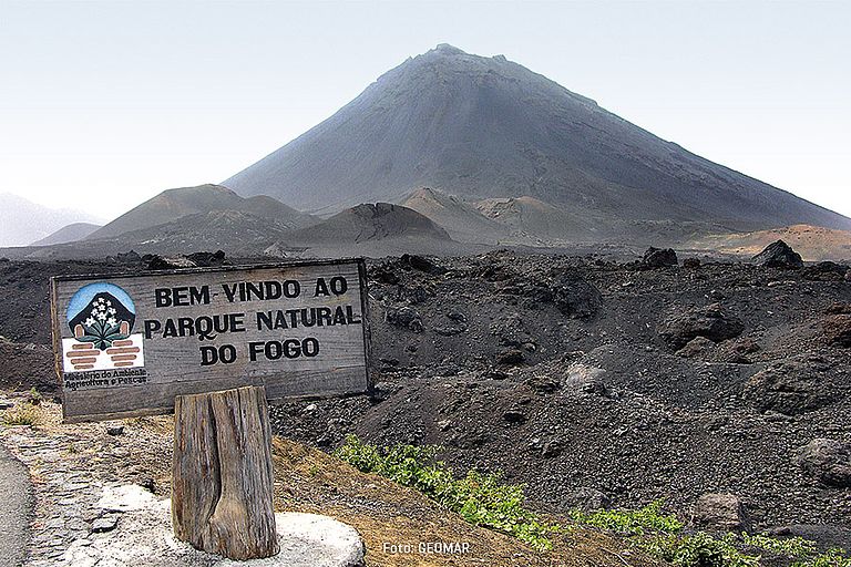 Der Vulkan Pico auf der Insel Fogo zeugt von der vulkanischen Herkunft der kapverdischen Inseln. Foto: GEOMAR
