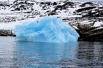 Eisberg vor der Küste Grönlands. In der Arktis sind die Auswirkungen des Klimawandels besonders deutlich zu messen. Foto: H. Kassens, IFM-GEOMAR