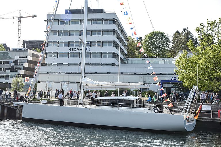 FS Eugen Seibold vor dem GEOMAR. Foto: T. Eisenkrätzer