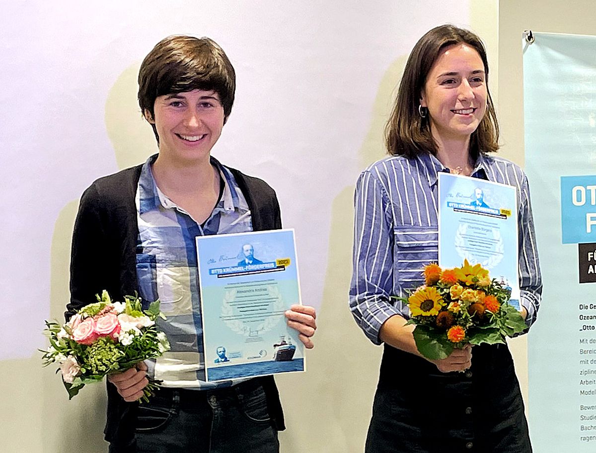 Die Preisträgerinnen des Otto-Krümmel-Preises 2021. 