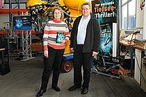 Die Autoren Katja Brandis und Hans-Peter Ziemek stellten am IFM-GEOMAR das Buch "Ruf der Tiefe" vor. Foto: J. Steffen, IFM-GEOMAR