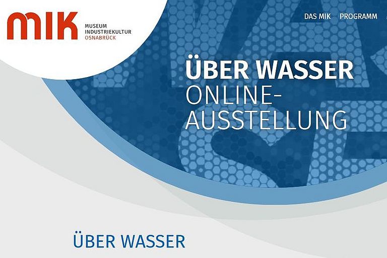 Titelbild der Online-Ausstellung "Über Wasser"