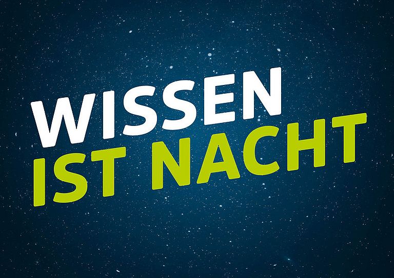 "Wissen ist Nacht" - Postkarte zur Nacht der Wissenschaft