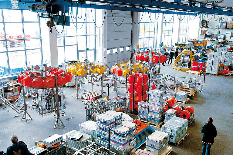The assembly hall in the Seagoing Technologies area.