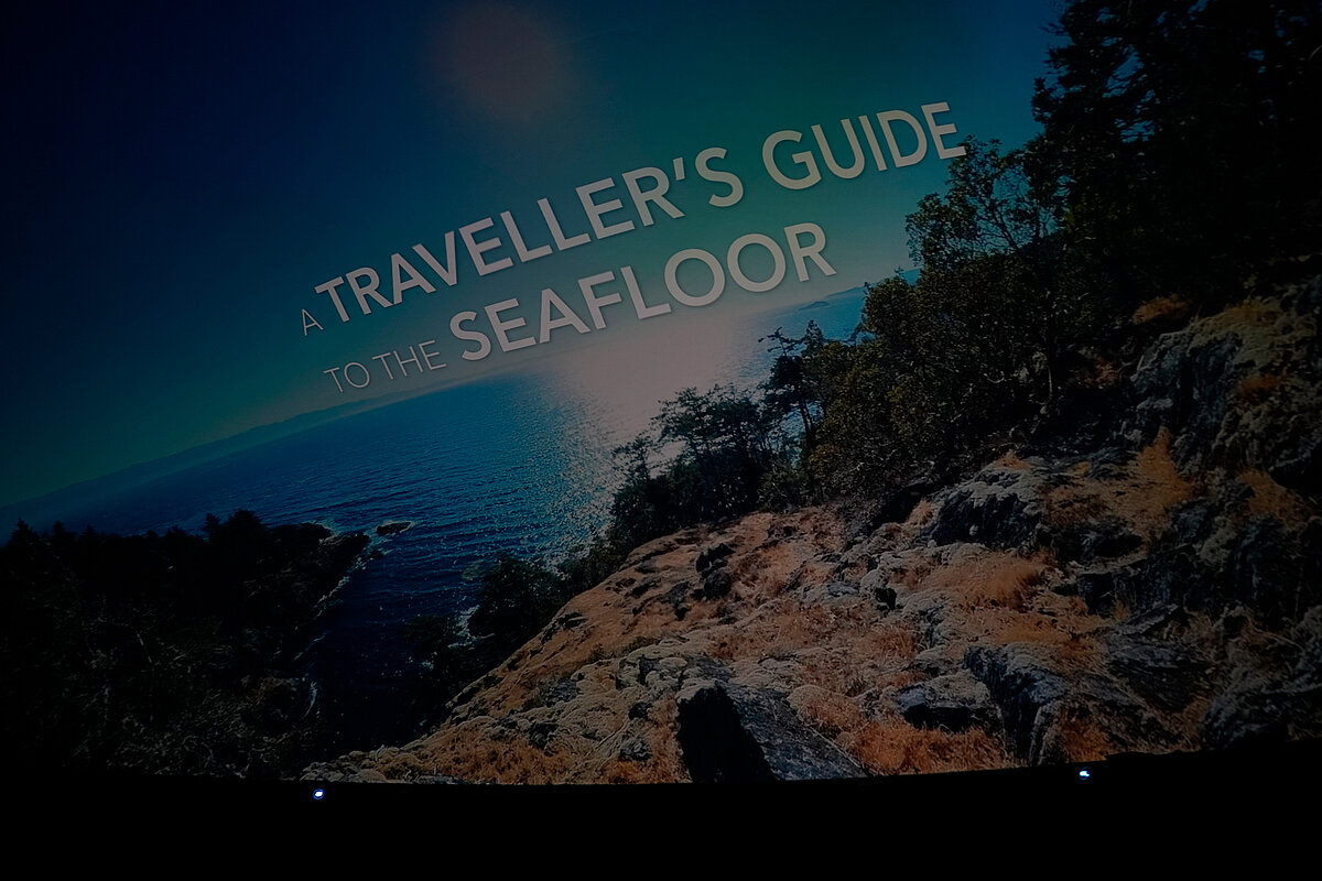 Projektion A Traveller's Guide to the Seafloor. Foto: Jannik Melcher, GEOMAR
