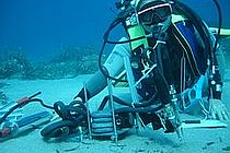 Messung von pH-Wert und Sauerstoff im Mittelmeer. Foto: C. Lott, HYDRA