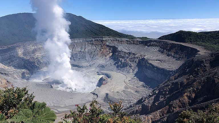 Poás, ein Vulkan in Costa Rica